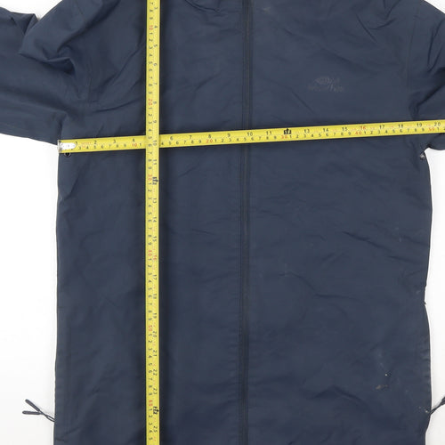 Weird Fish Men's Blue Waterproof Hooded Rain Jacket Size S