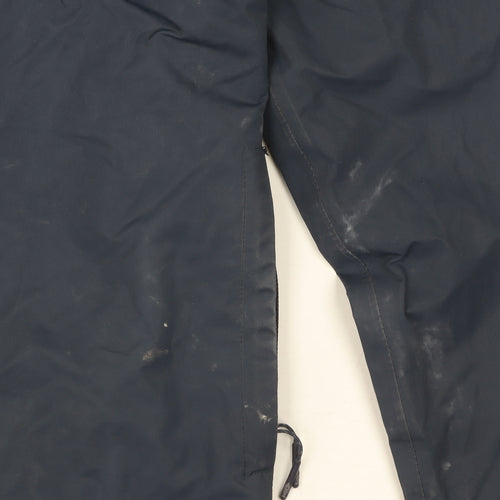 Weird Fish Men's Blue Waterproof Hooded Rain Jacket Size S