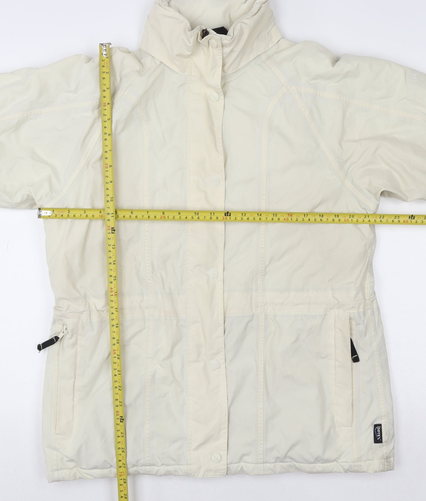 Regatta Womens Ivory Waterproof Parka Jacket Size 12