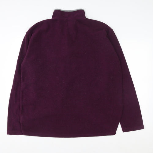 Atlas for Men Purple Fleece 2XL Pullover Sweatshirt Zip Outdoor Hiking