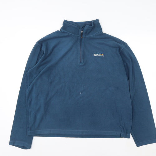 Regatta Men’s Blue Fleece 1/2 Zip Pullover Sweatshirt XL