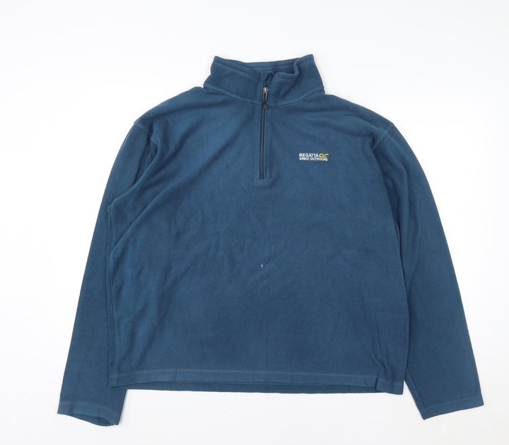 Regatta Men’s Blue Fleece 1/2 Zip Pullover Sweatshirt XL