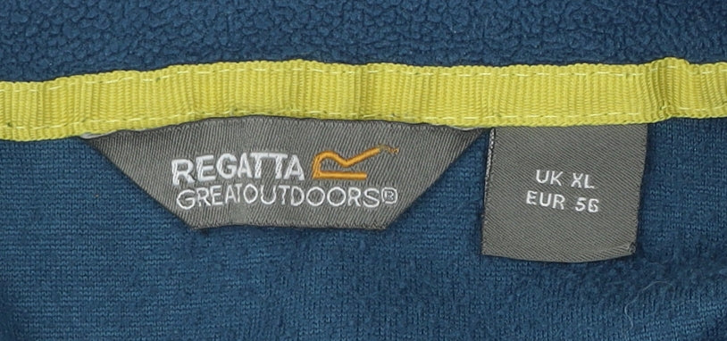 Regatta Men’s Blue Fleece 1/2 Zip Pullover Sweatshirt XL