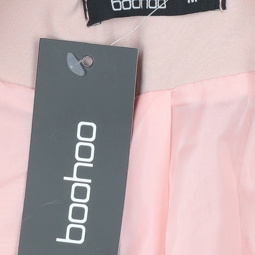 Boohoo Women’s Pink Longline Shawl Blazer Jacket Size M