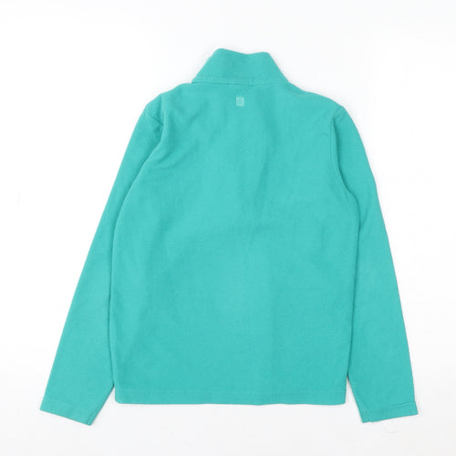 Mountain Warehouse Girls Green Fleece 1/4 Zip Sweatshirt 9-10 Years