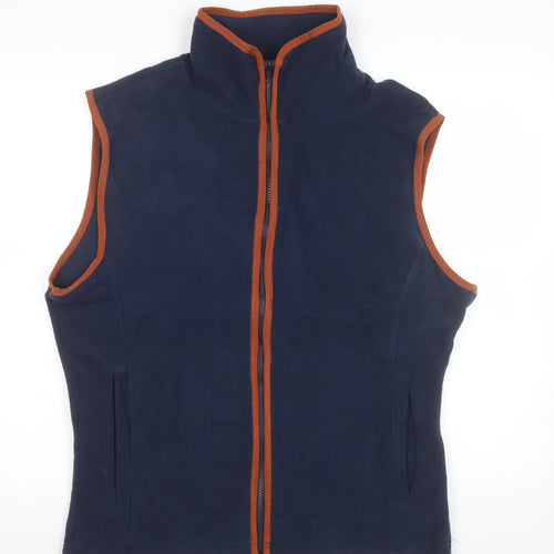 Moda Nova Women's Blue Fleece Waistcoat Bodywarmer S