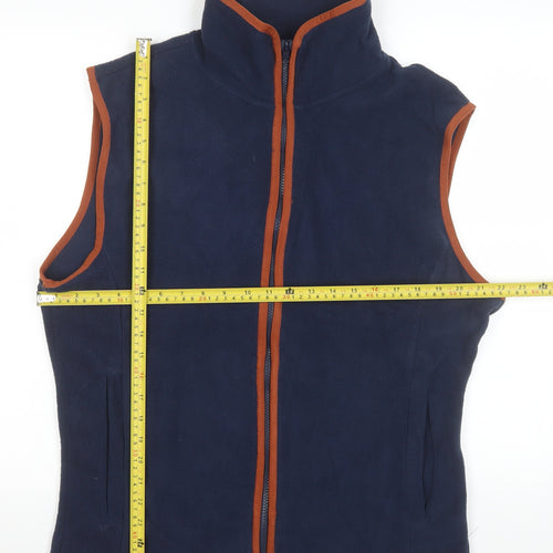 Moda Nova Women's Blue Fleece Waistcoat Bodywarmer S