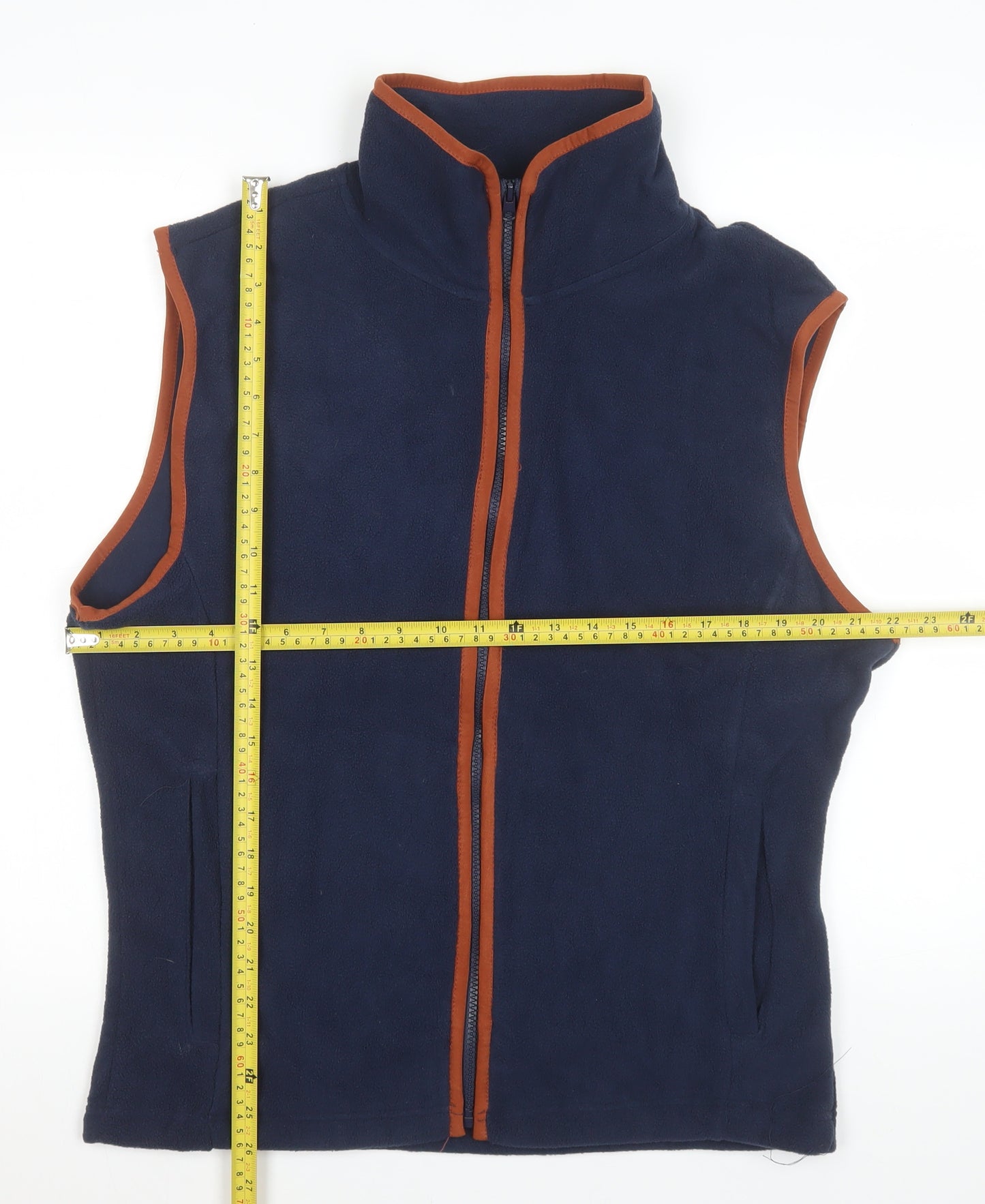 Moda Nova Women's Blue Fleece Waistcoat Bodywarmer S