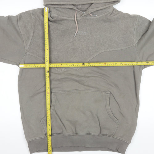 Pray Men’s Grey XL Pullover Hoodie Cotton Fleece Sweatshirt