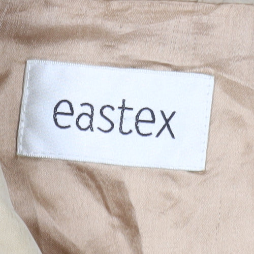 Eastex Beige Quilted Coat Unisex Adults Size 38 Mid-Length Polyester