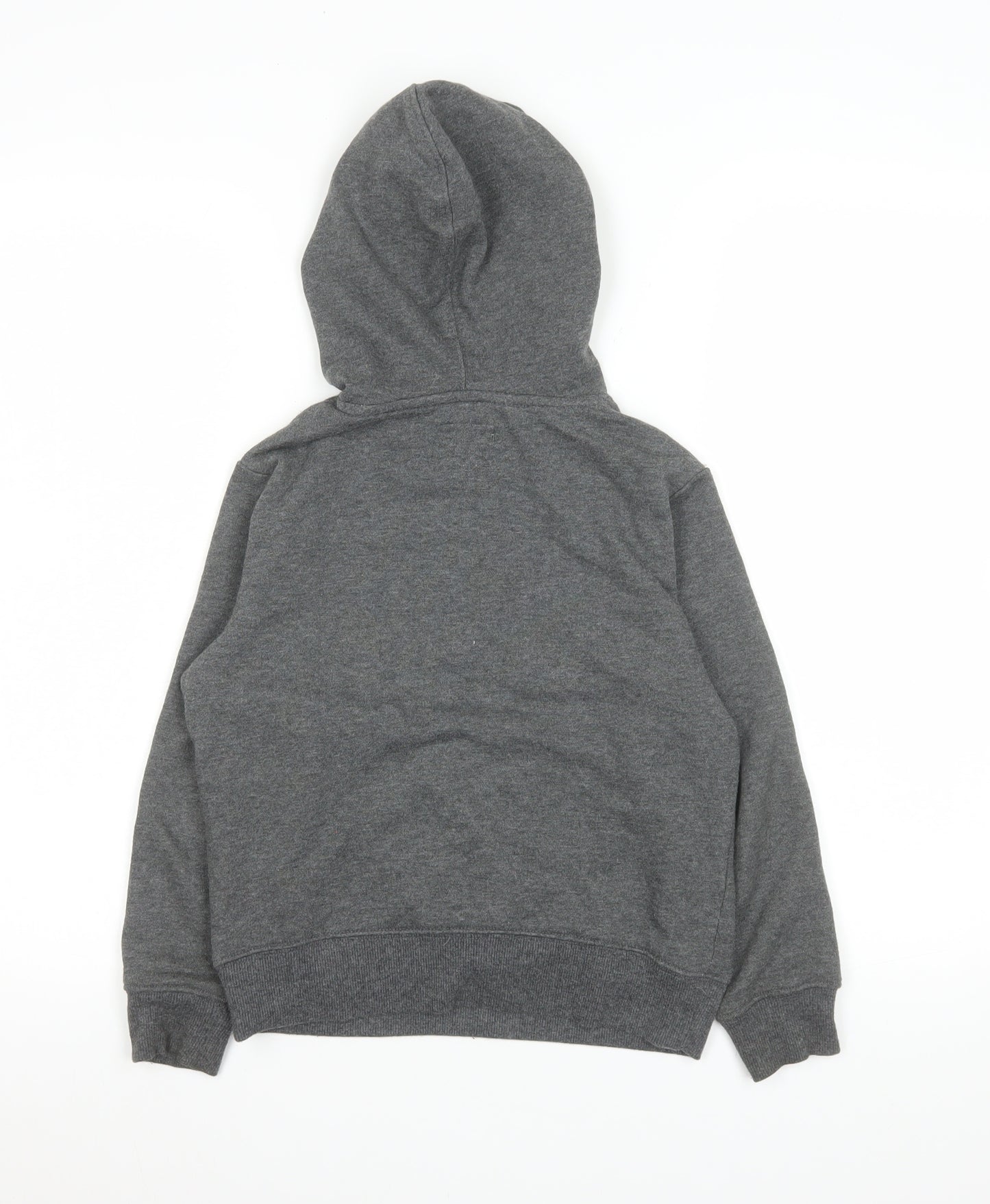 Champion Boys Grey Pullover Hoodie 7-8 Years Graphic Logo Fleece Sweatshirt