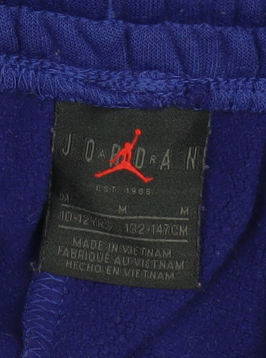 Jordan Boys Blue Jogger Sweatpants 10-12 Years Cotton Blend Activewear