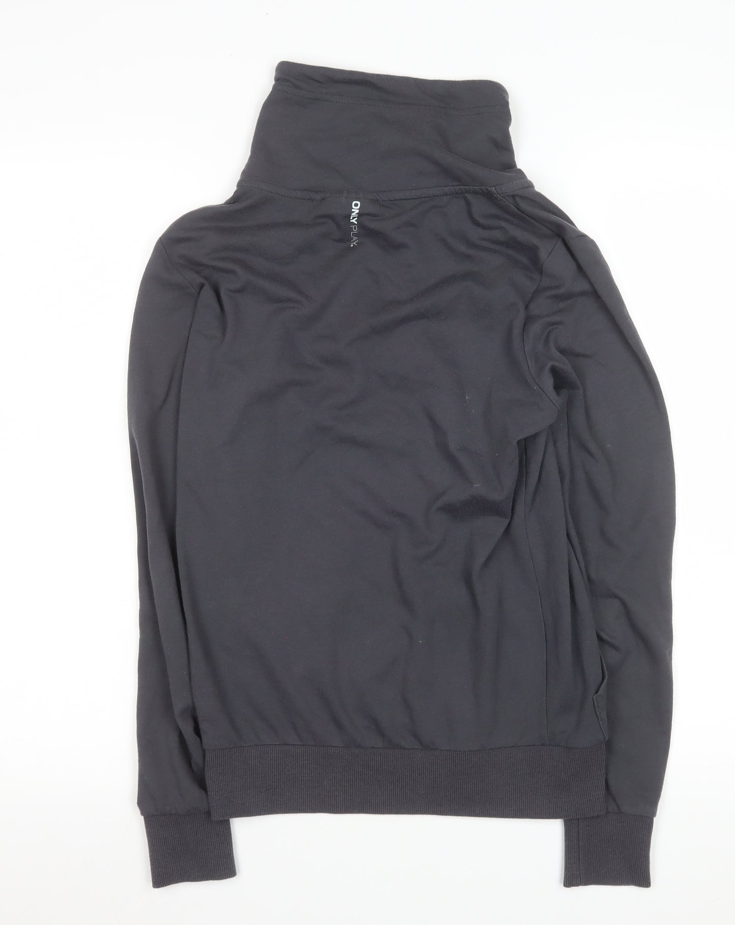 ONLY PLAY Women's Black Track Jacket Size S Full Zip Activewear