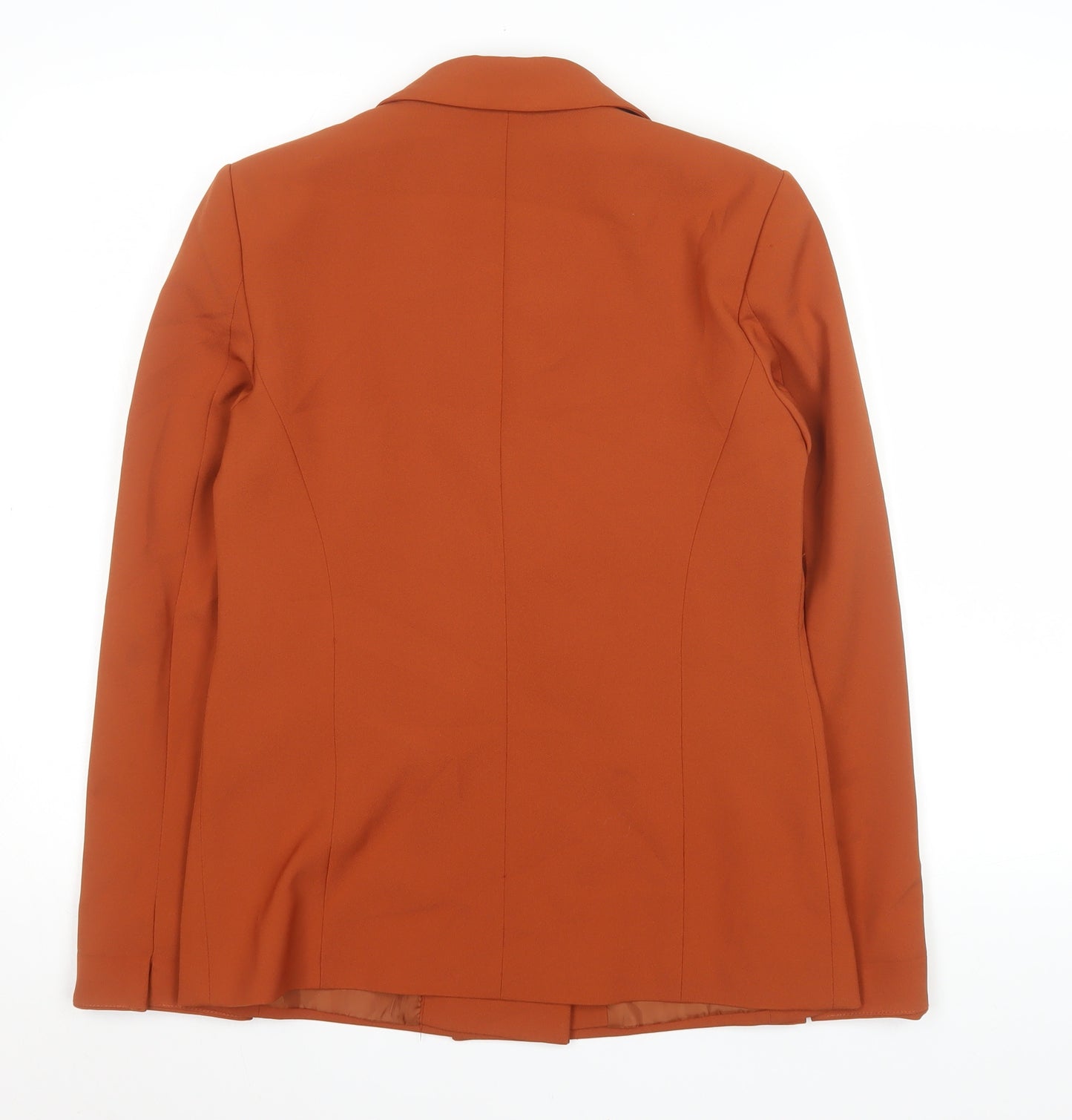 Miss Selfridge Women's Orange Double-Breasted Blazer UK 8