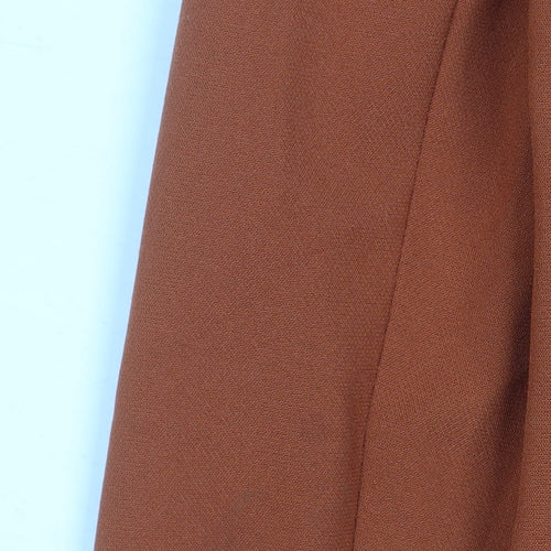 Miss Selfridge Women's Orange Double-Breasted Blazer UK 8