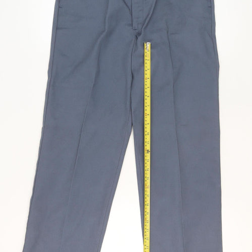 Dickies Men Blue 30x32 Regular Fit 874 Work Chino Trousers