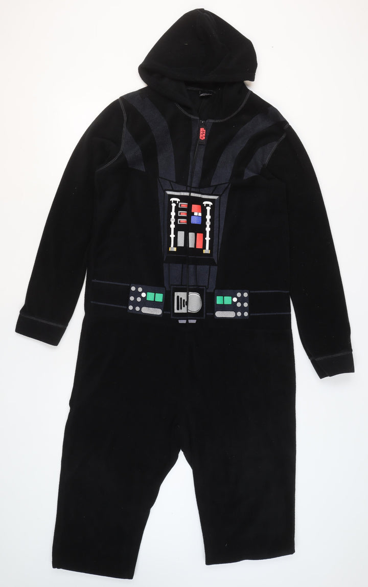 Star Wars Men’s Black Fleece Darth Vader Hooded Onesie Size S