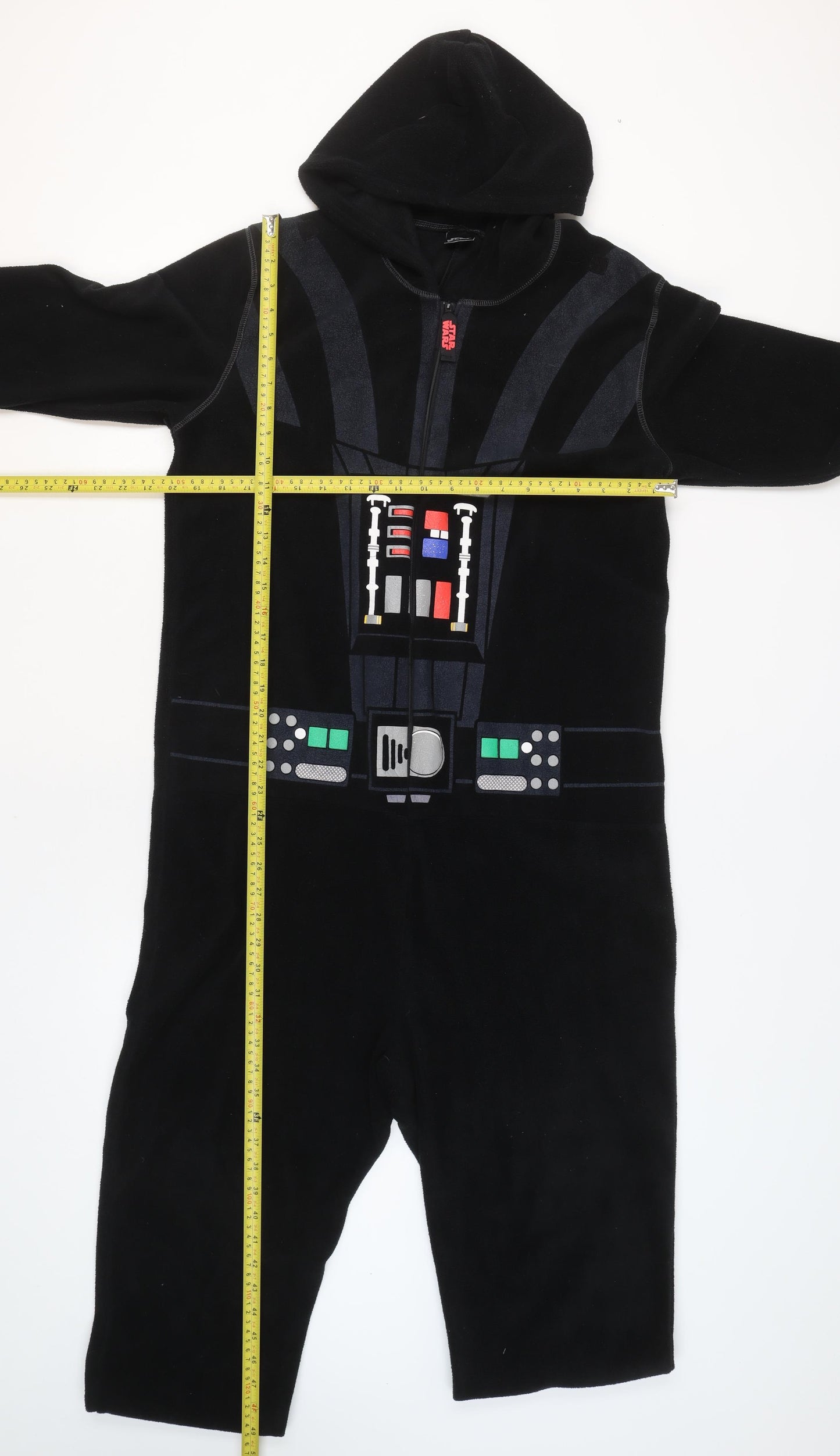 Star Wars Men’s Black Fleece Darth Vader Hooded Onesie Size S