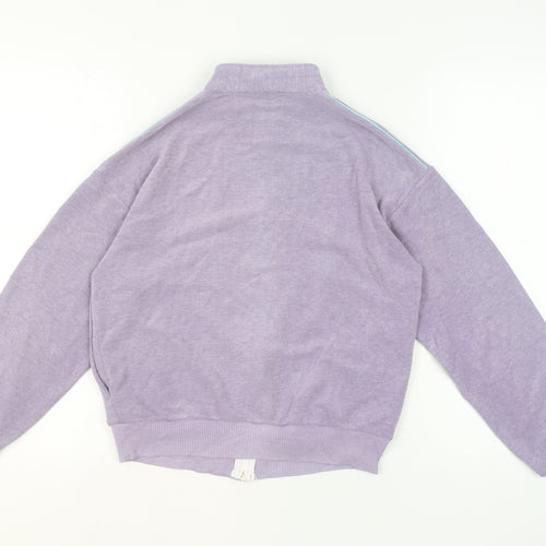 Umbro Women's Purple Retro Track Jacket Size M Full Zip Lightweight