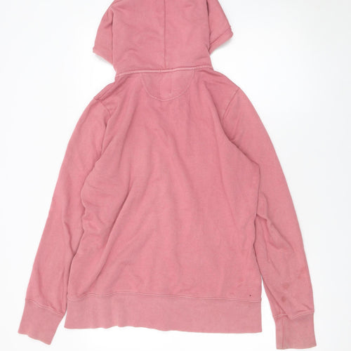 GAP Women Pink Full Zip Hoodie Medium Cotton Blend Casual