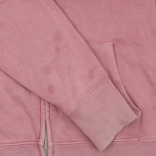GAP Women Pink Full Zip Hoodie Medium Cotton Blend Casual