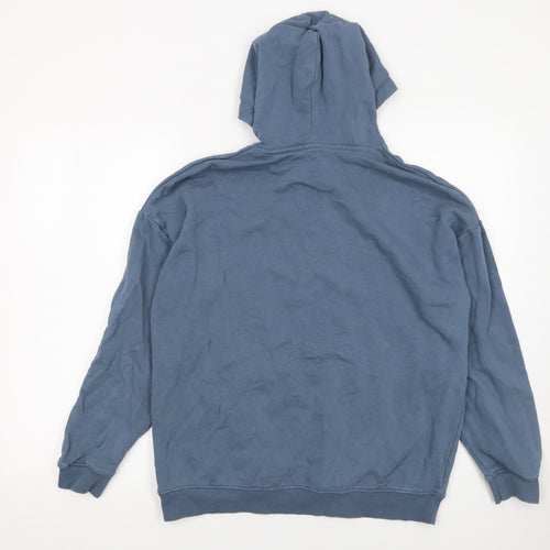Marks and Spencer Boys Blue Pullover Hoodie 13-14 Years Cotton Blend