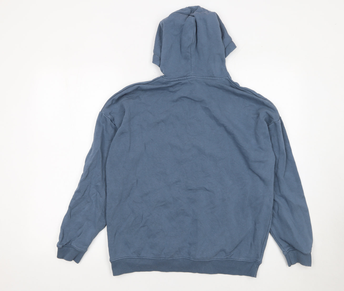 Marks and Spencer Boys Blue Pullover Hoodie 13-14 Years Cotton Blend