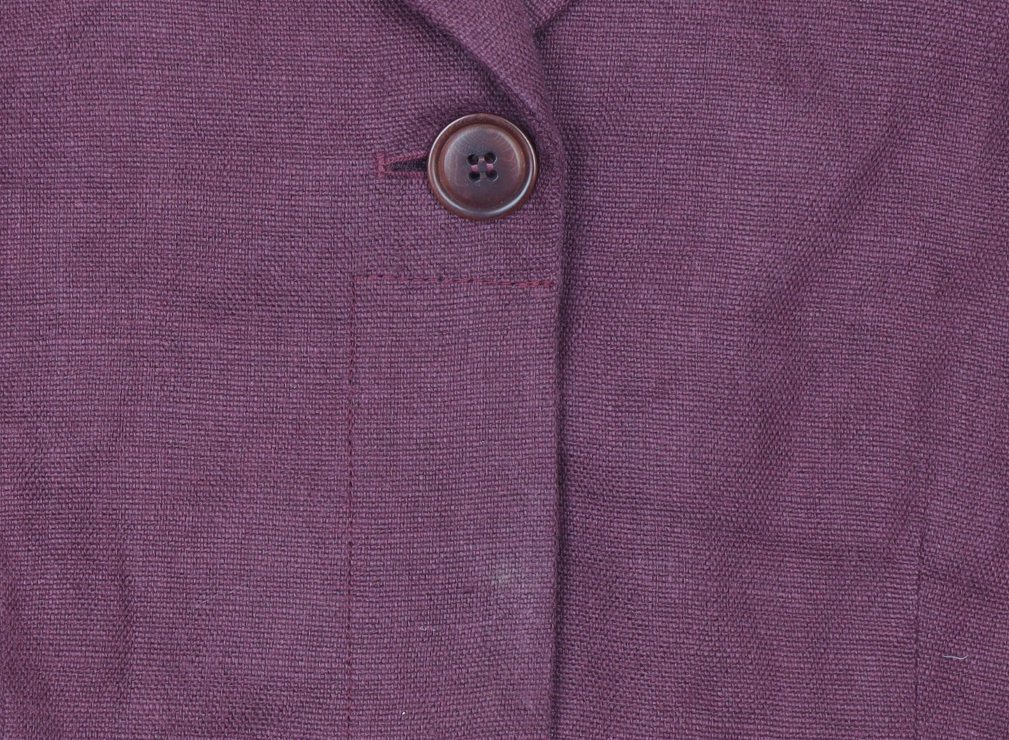 Hobbs Women Red Linen Single Breasted Blazer UK 10