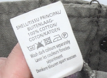 New Look Womens Green Military Jacket Size 14 Cotton Casual