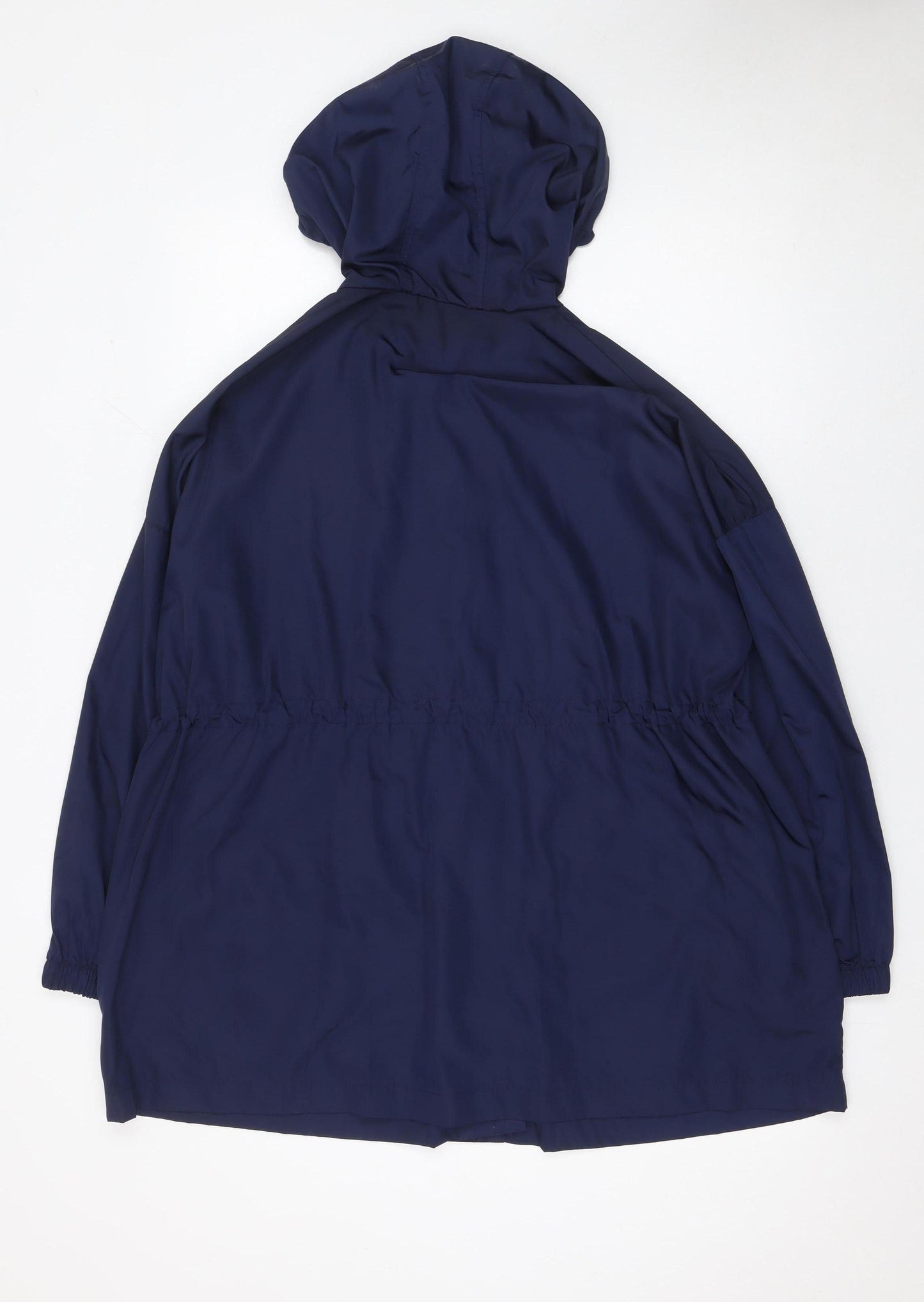 Matalan Womens Blue Hooded Parka Jacket Size S Casual Mid-Length