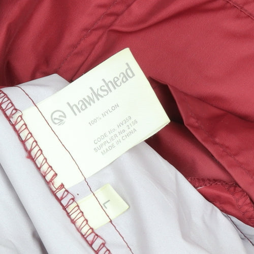Hawkshead Men's Red Hooded Rain Coat Jacket L 44in Water Resistant