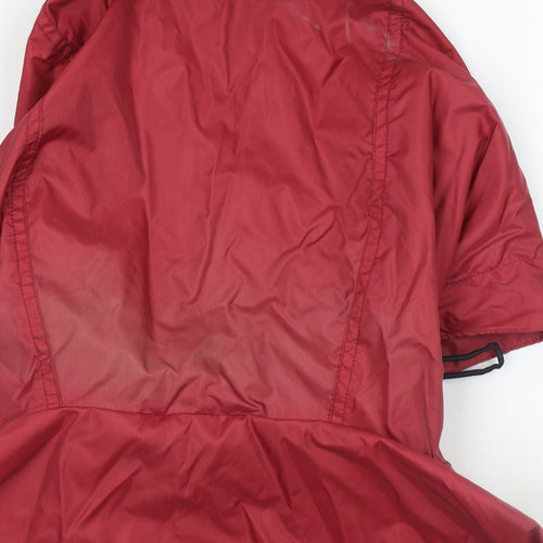 Hawkshead Men's Red Hooded Rain Coat Jacket L 44in Water Resistant