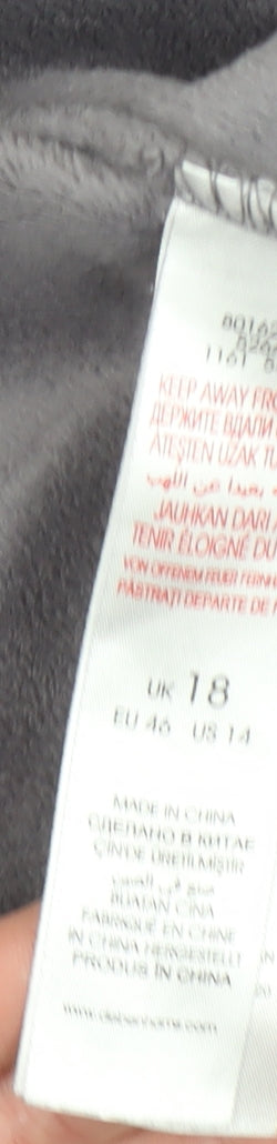 Debenhams Women’s Grey Velour One Piece Pyjama Size 18