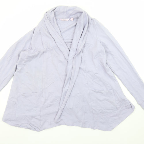AnyBody Women’s Grey Wrap Jersey Long Sleeve Top Size S