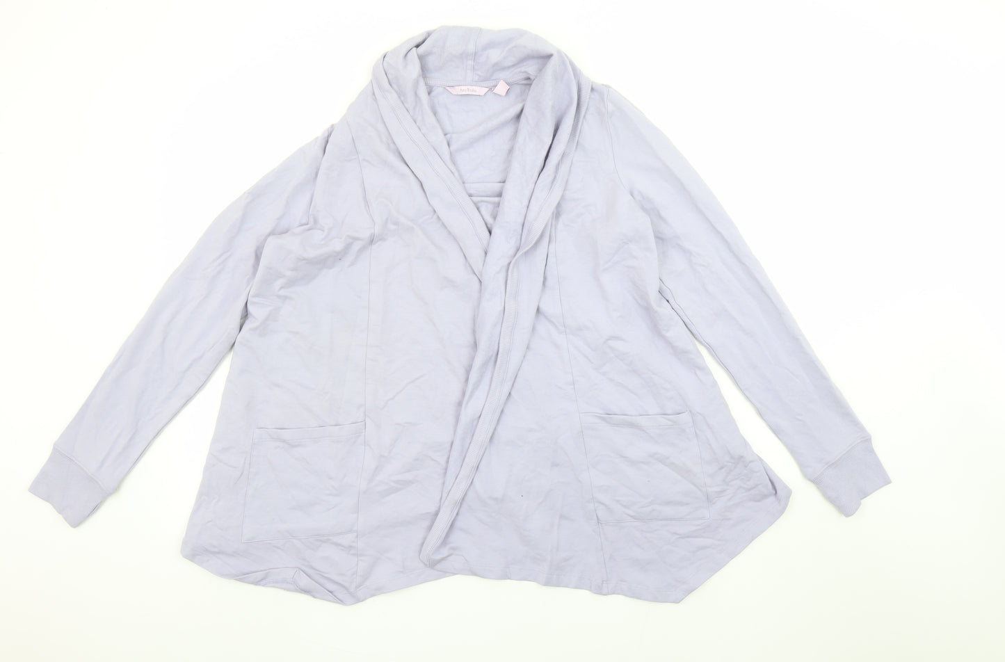 AnyBody Women’s Grey Wrap Jersey Long Sleeve Top Size S