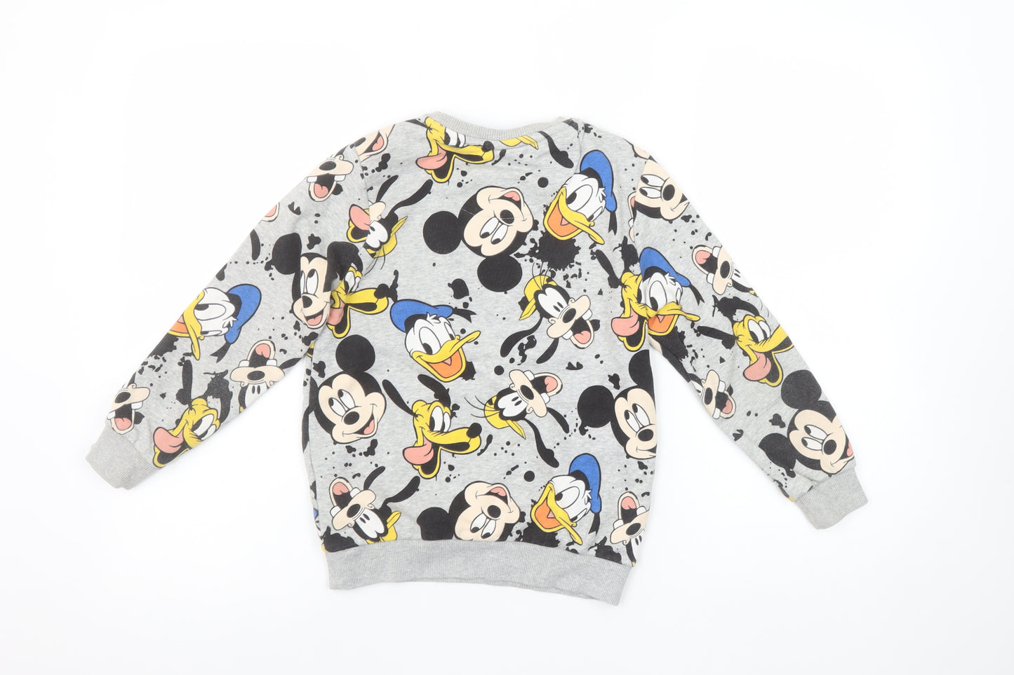 Disney Girls Grey Mickey Mouse Pullover Sweatshirt 6-7 Years