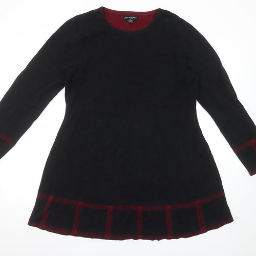Cynthia Rowley Women’s Black A-Line Knit Dress XL Long Sleeve