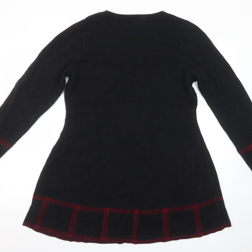 Cynthia Rowley Women’s Black A-Line Knit Dress XL Long Sleeve