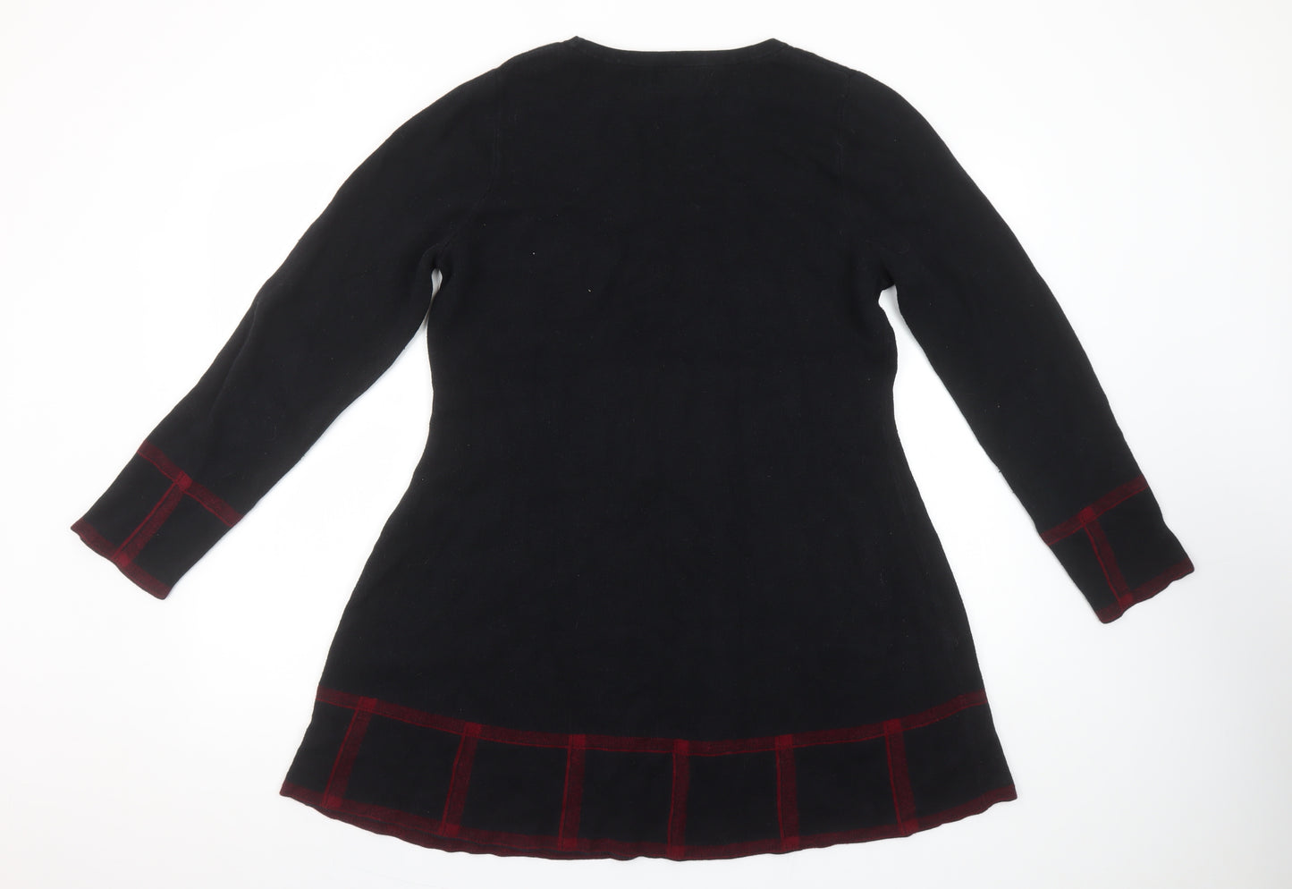 Cynthia Rowley Women’s Black A-Line Knit Dress XL Long Sleeve