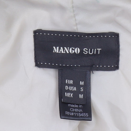 Mango Women Beige Trench Coat Size 12 Belted Classic Mid-Length