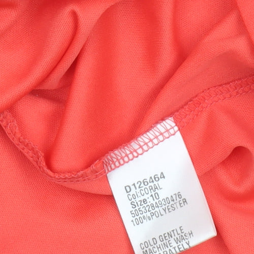 Stella Morgan Women’s Coral Pink Fit & Flare Lace Dress Size 10