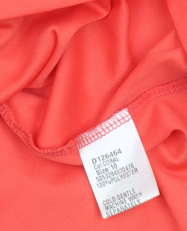 Stella Morgan Women’s Coral Pink Fit & Flare Lace Dress Size 10
