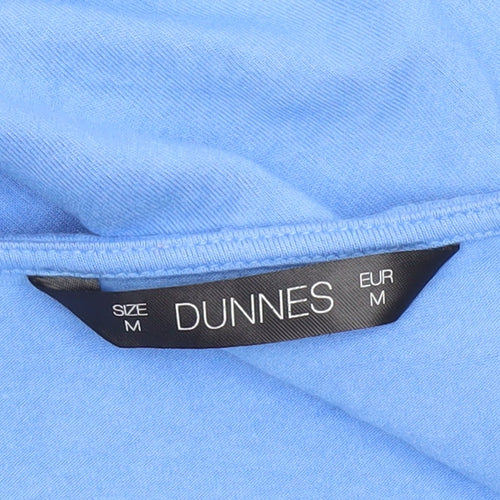 Dunnes Women Light Blue Short Sleeve Polyester Blouse M