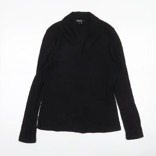 DKNY Women's Black Slim Fit Knit Cardigan Jumper M