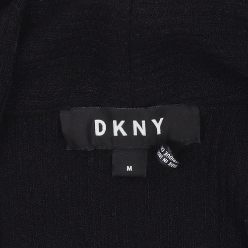 DKNY Women's Black Slim Fit Knit Cardigan Jumper M