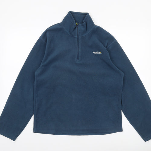 Regatta Men's Blue Fleece 1/2 Zip Pullover Sweatshirt Size S