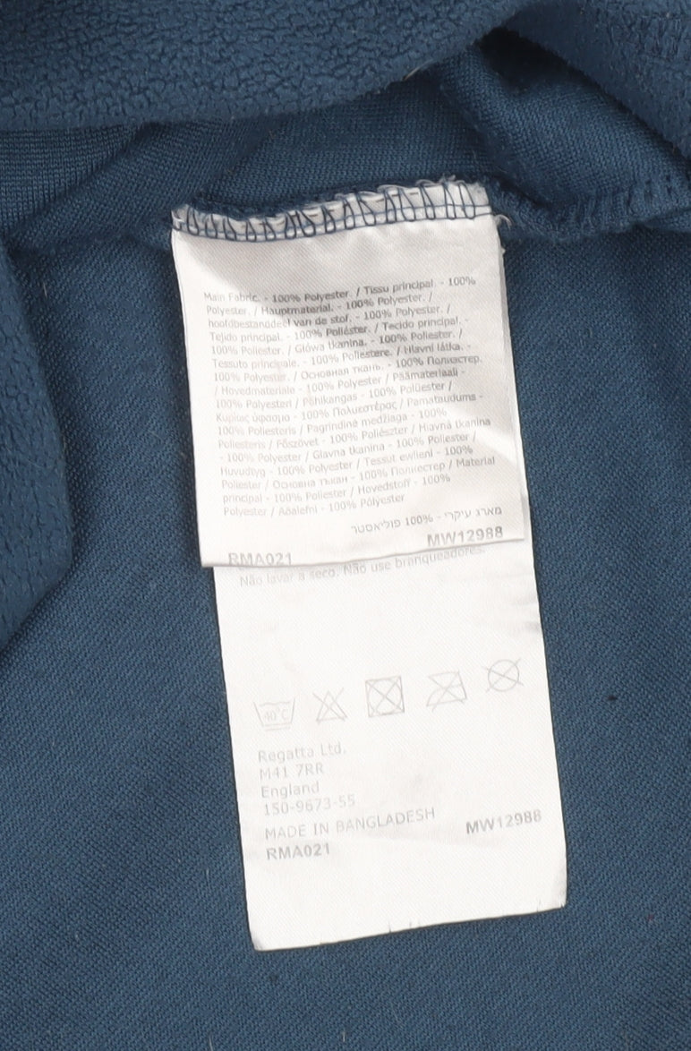 Regatta Men's Blue Fleece 1/2 Zip Pullover Sweatshirt Size S