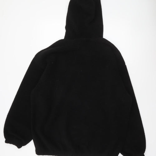 F&F Womens Black SPORTS Hoodie Size 14 Pullover Fleece