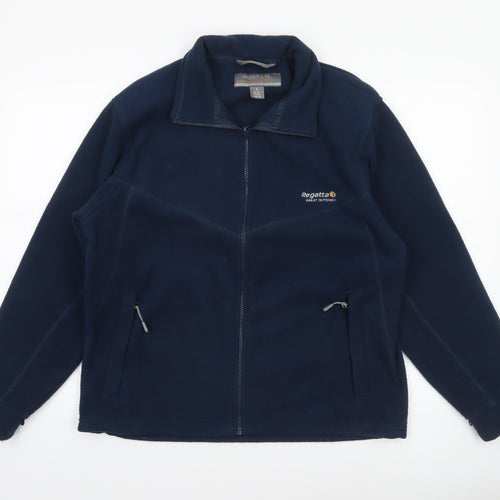 Regatta Men's Blue Fleece Full Zip Outdoor Jacket Size S