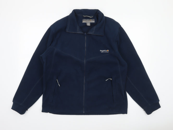 Regatta Men's Blue Fleece Full Zip Outdoor Jacket Size S